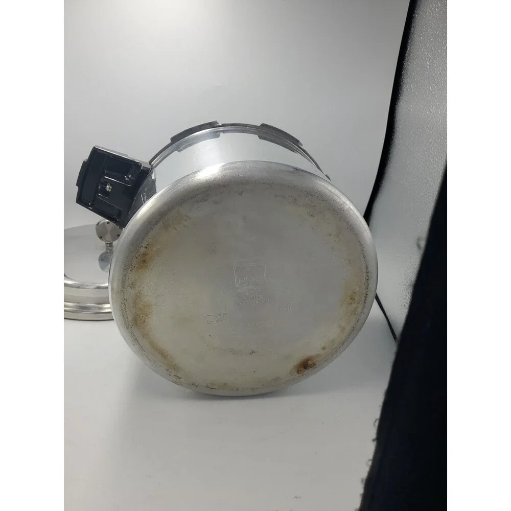 Vtg Mirro-Matic M-0598 8 Qt Aluminum Pressure Cooker / Canner Complete